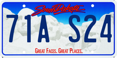 SD license plate 71AS24