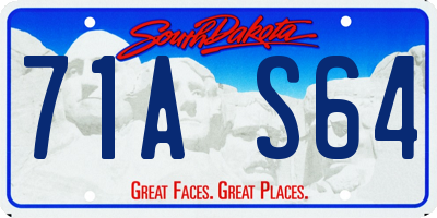 SD license plate 71AS64