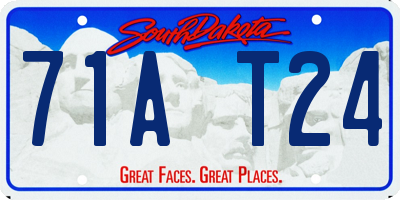 SD license plate 71AT24