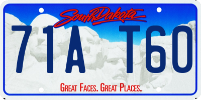 SD license plate 71AT60