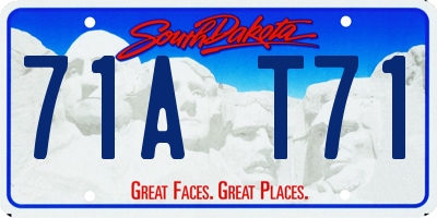 SD license plate 71AT71