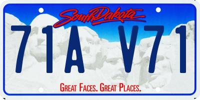 SD license plate 71AV71