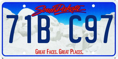 SD license plate 71BC97