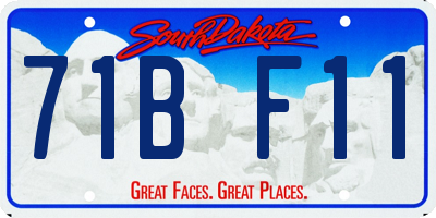 SD license plate 71BF11