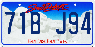SD license plate 71BJ94