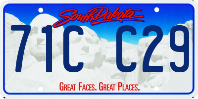 SD license plate 71CC29