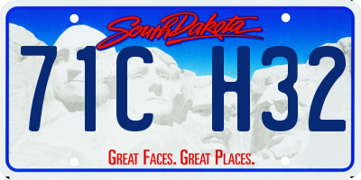 SD license plate 71CH32