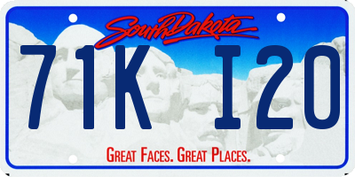 SD license plate 71KI20
