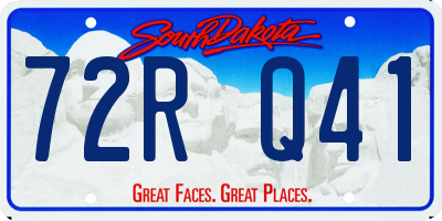SD license plate 72RQ41