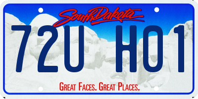 SD license plate 72UH01