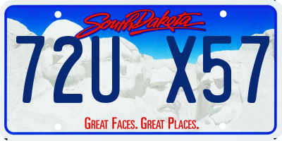 SD license plate 72UX57