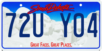 SD license plate 72UY04
