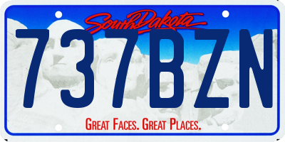 SD license plate 737BZN