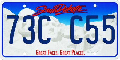 SD license plate 73CC55