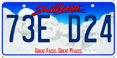 SD license plate 73ED24