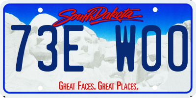 SD license plate 73EW00