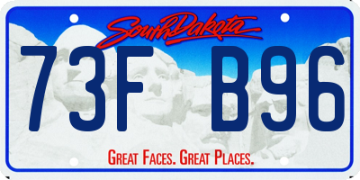 SD license plate 73FB96