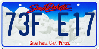 SD license plate 73FE17