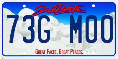 SD license plate 73GM00