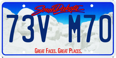SD license plate 73VM70