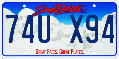 SD license plate 74UX94