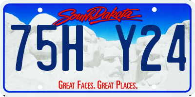 SD license plate 75HY24