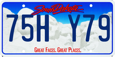 SD license plate 75HY79