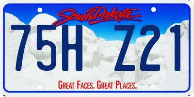 SD license plate 75HZ21