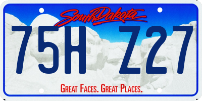 SD license plate 75HZ27