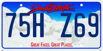SD license plate 75HZ69