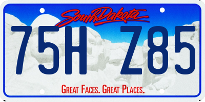 SD license plate 75HZ85