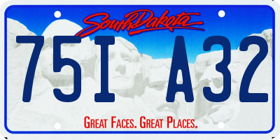 SD license plate 75IA32