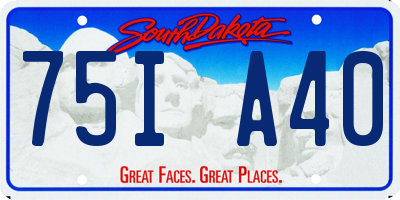 SD license plate 75IA40