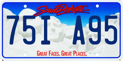 SD license plate 75IA95