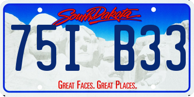SD license plate 75IB33