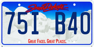 SD license plate 75IB40