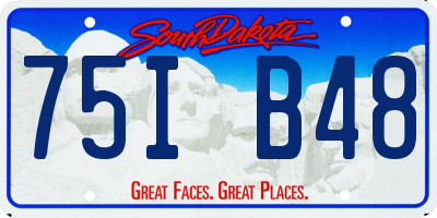 SD license plate 75IB48