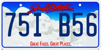 SD license plate 75IB56