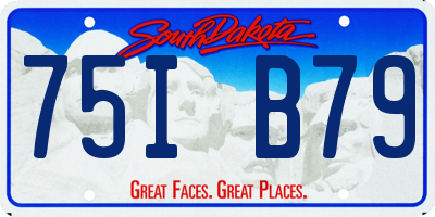 SD license plate 75IB79