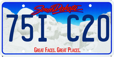 SD license plate 75IC20