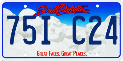 SD license plate 75IC24