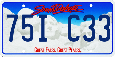 SD license plate 75IC33