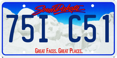 SD license plate 75IC51