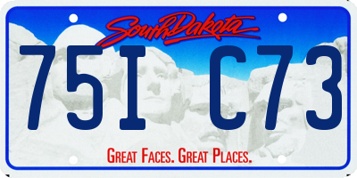 SD license plate 75IC73