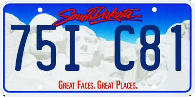 SD license plate 75IC81