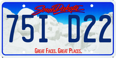 SD license plate 75ID22