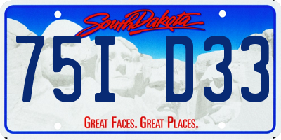 SD license plate 75ID33