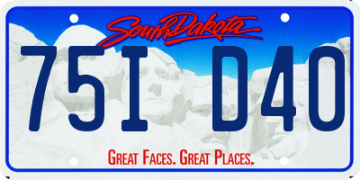 SD license plate 75ID40