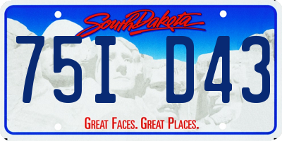 SD license plate 75ID43