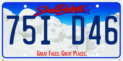 SD license plate 75ID46